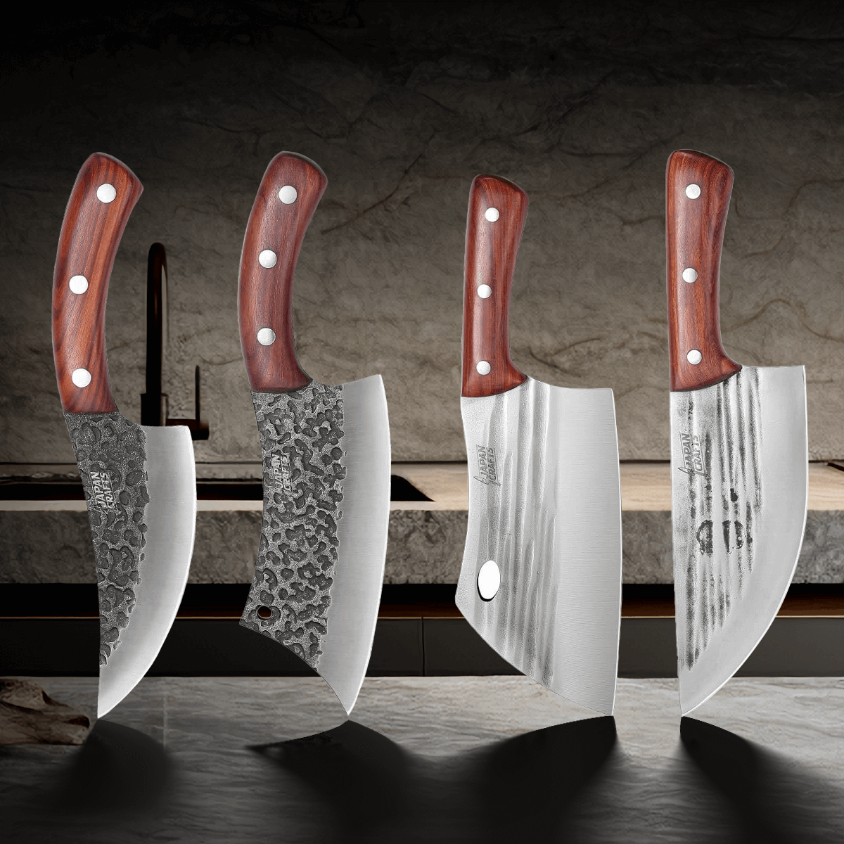 KAWA COLLECTION - Japanese Hammered Knives