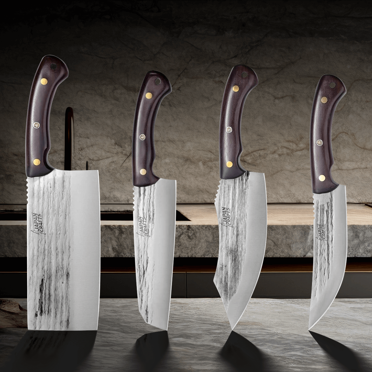 KOBE COLLECTION - Japanese Hammered Knives