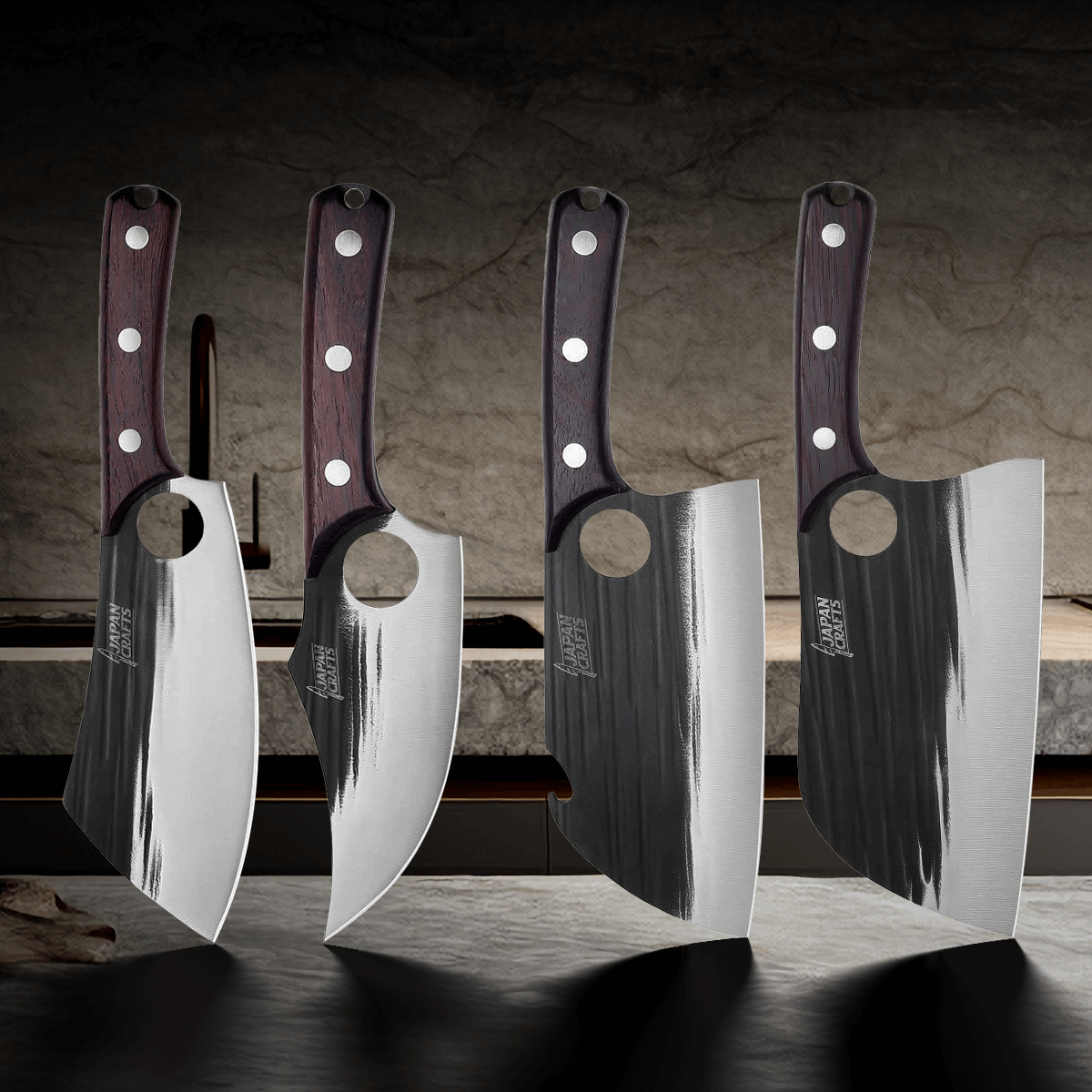 SOBO COLLECTION - Japanese Hammered Knives